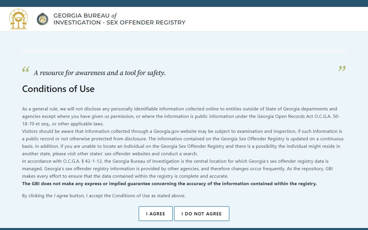 Greene County arrest records GBI sex offender registry