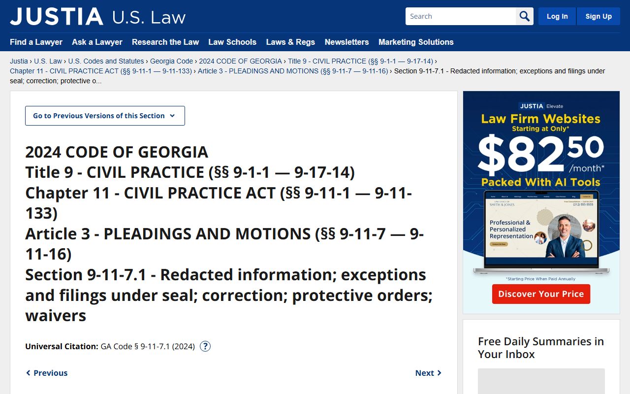 Greene County criminal court records Georgia filing redaction statute
