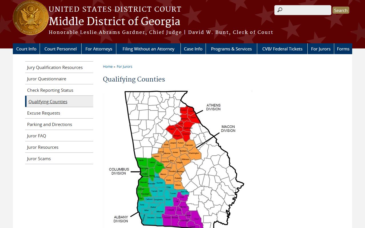 Greene County traffic court records Middle District qualifying counties source
